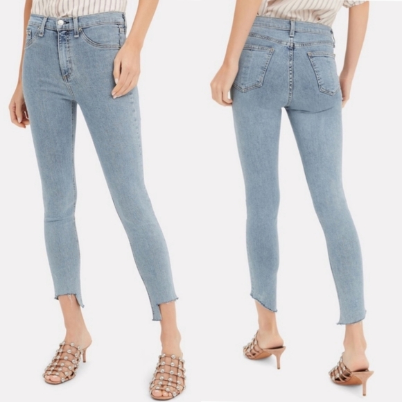 NEW Rag & Bone High-Rise Step Hem Skinny Jeans 26 Worn 1x - Picture 2 of 9